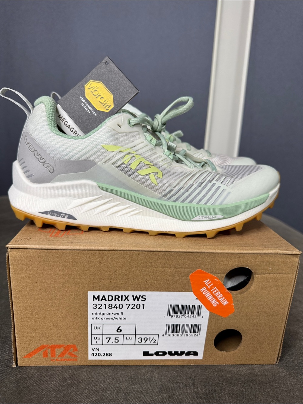 Women’s Lowa Madrix WS All Terrain Running Shoes Sneakers Size 7.5 321840-7201
